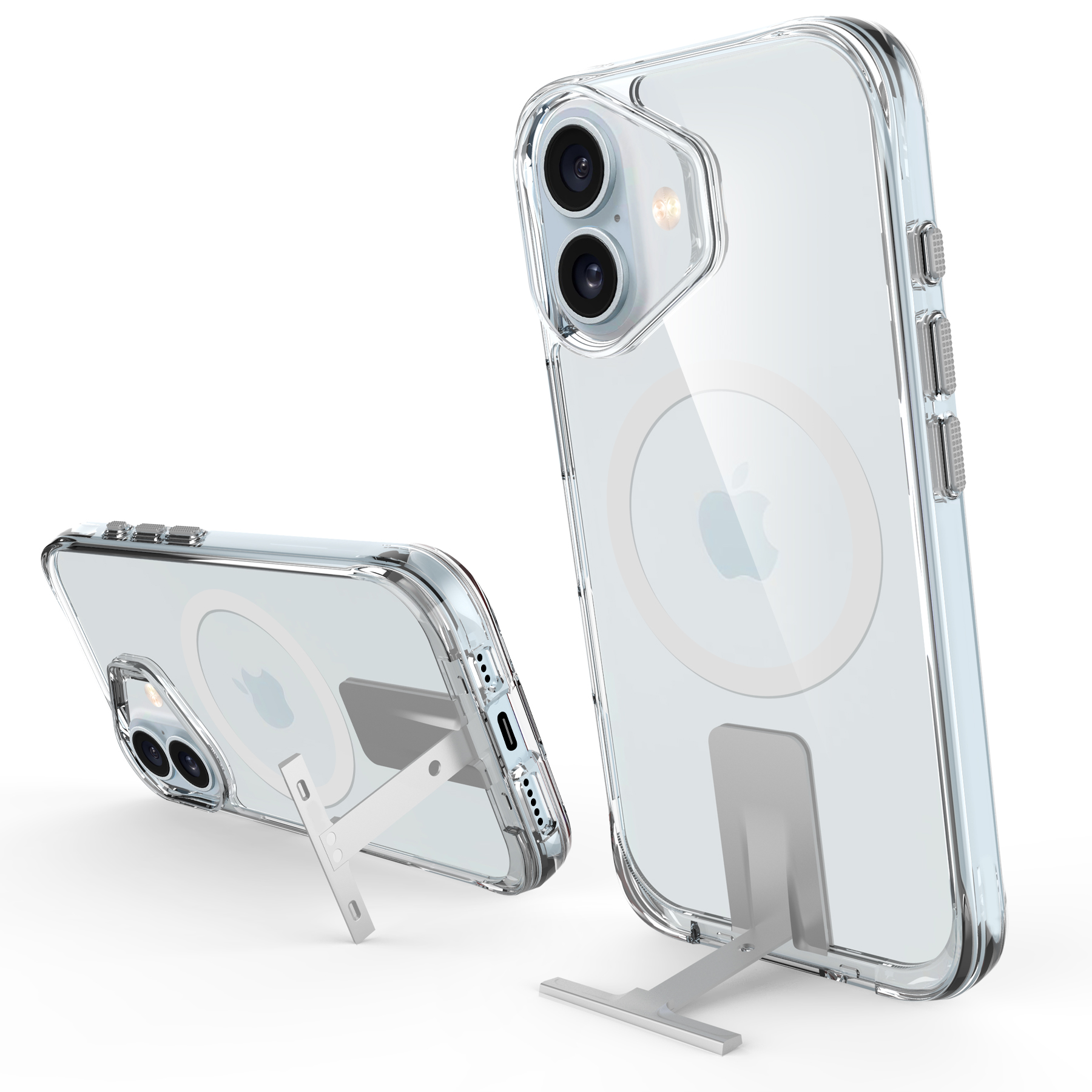 透明 CW隱形磁吸立架殼 iPhone 17