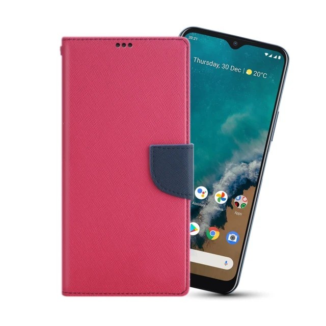 桃-HTC U20  5G 陽光雙色側掀皮套