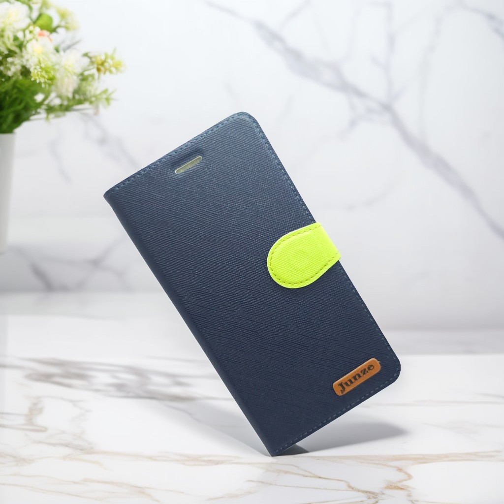 藍 OPPO RENO14/14F十字紋側掀套(峻)