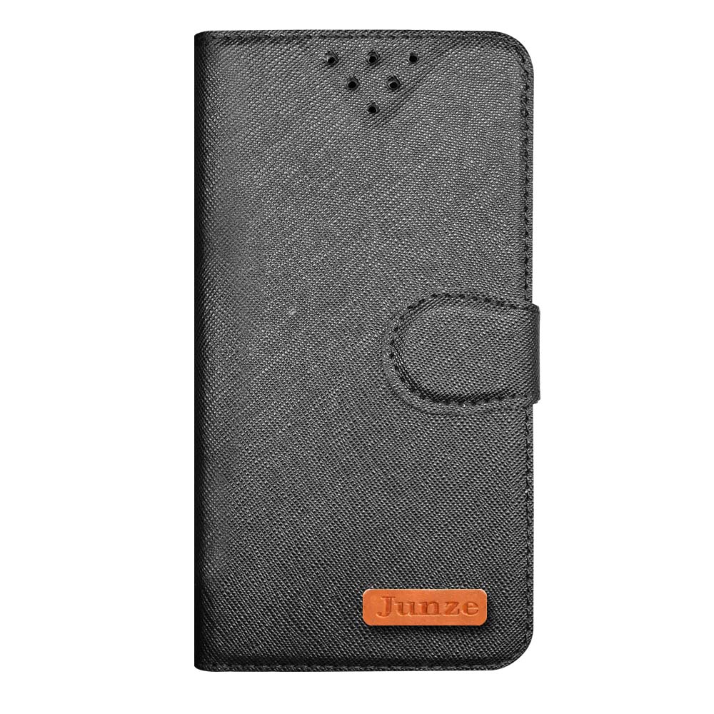 黑 紅米Note9 十字紋側掀套(峻)