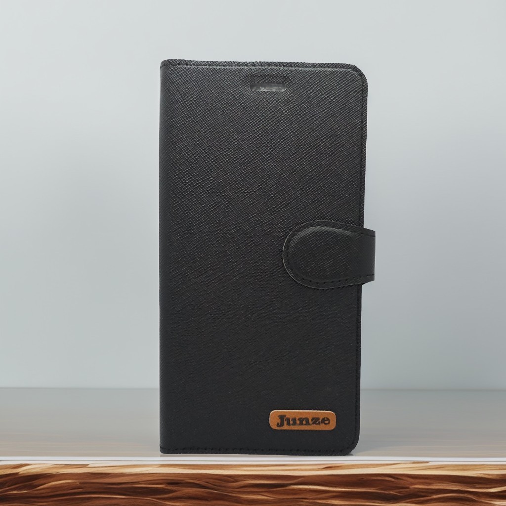 黑 OPPO REALME C71十字紋側掀套(峻)