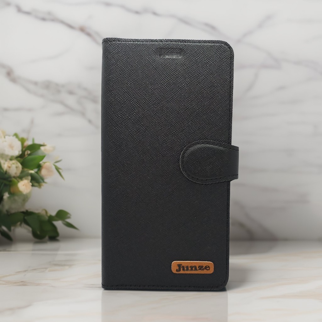 黑 SAM S10+ 十字紋側掀套(峻)