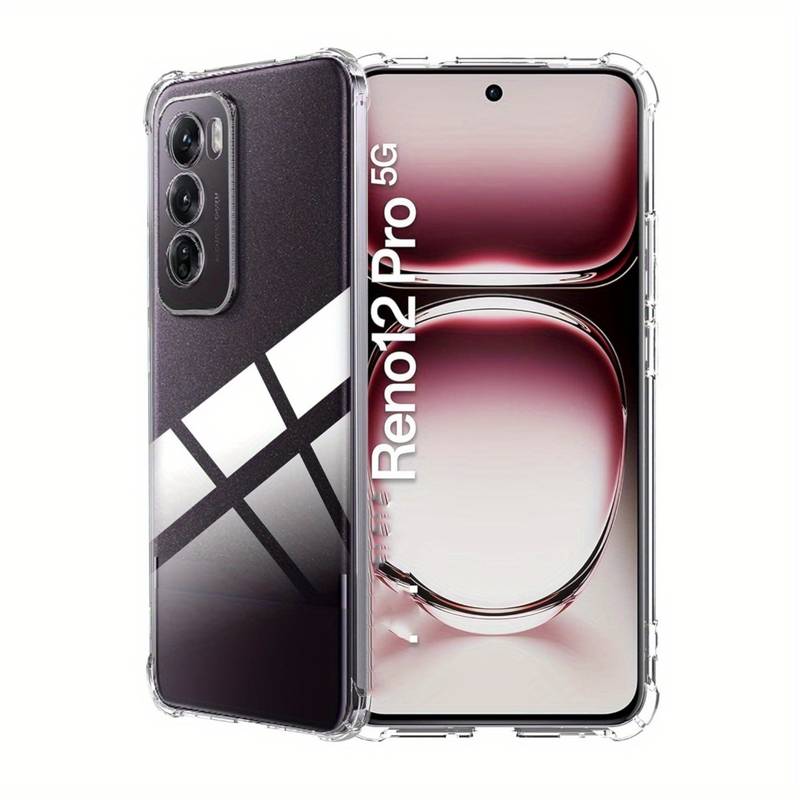 OPPO Reno12Pro硬四角防摔殼(背面壓克力)