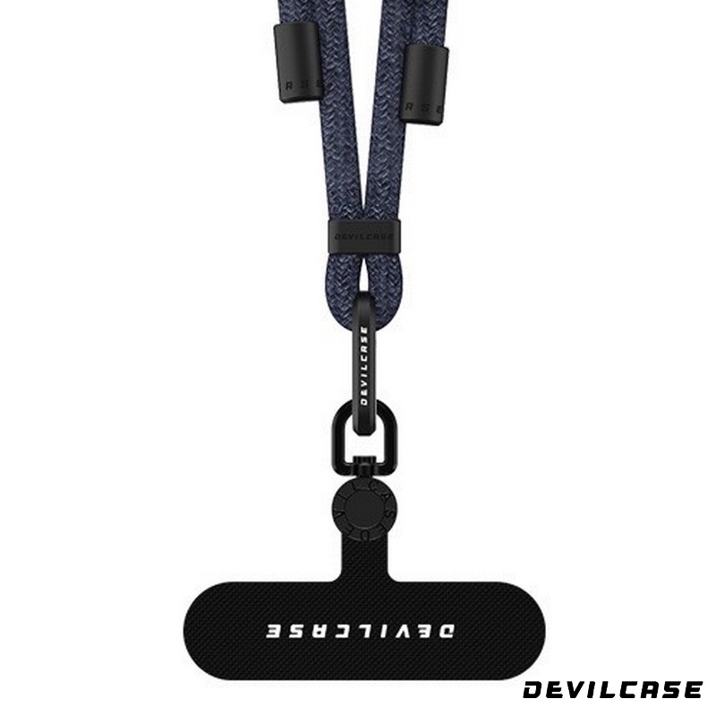 鈦藍色-惡魔殼-單鉤-可調式長掛繩