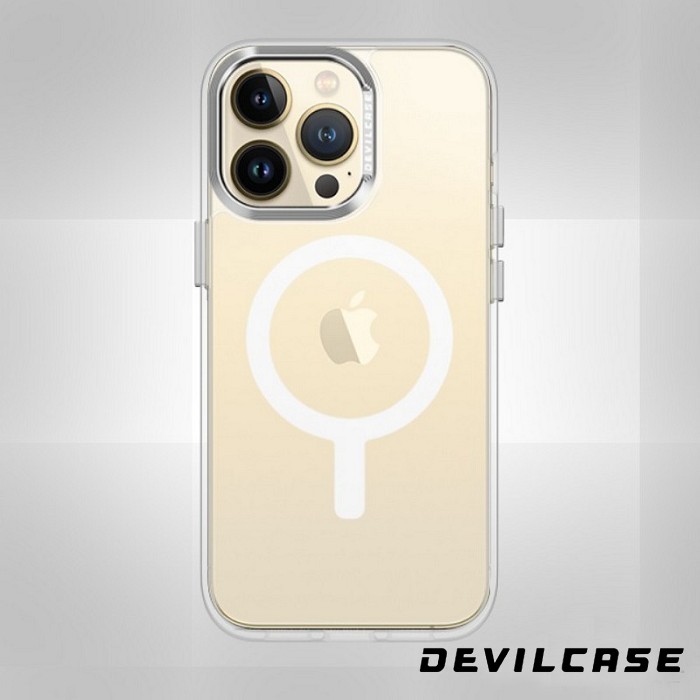 銀色-惡魔殼 標準磁吸版-iPhone 15 Pro (6.1)