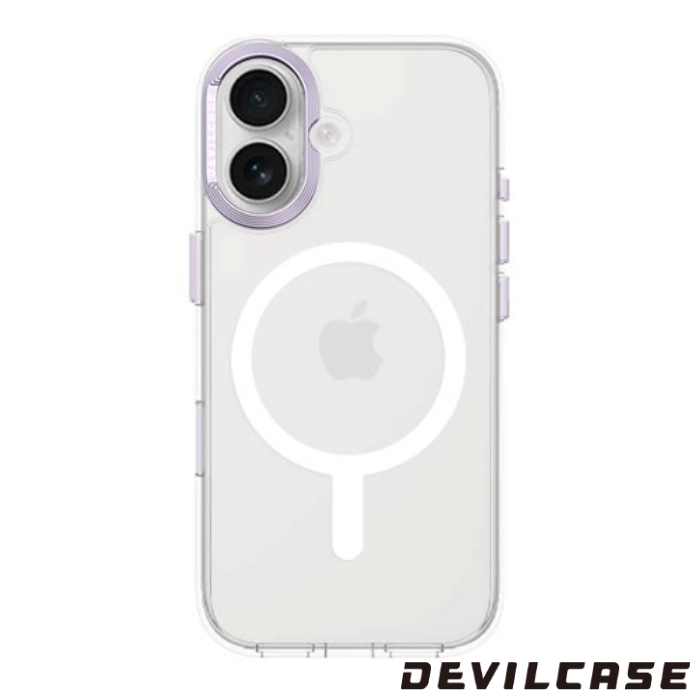 銀紫-惡魔殼-標準磁吸版(透明)-iPhone 17