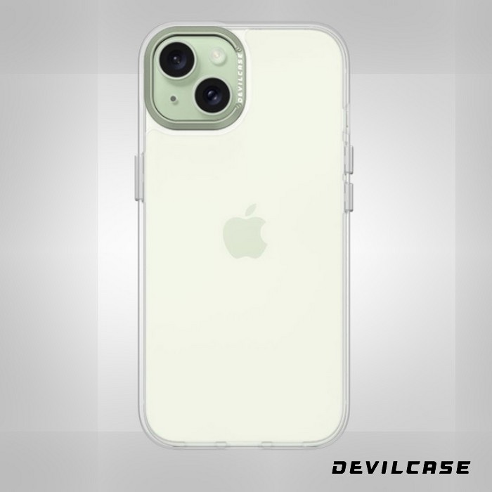 酪梨綠-惡魔殼 標準版-透明-iPhone 15 (6.1)