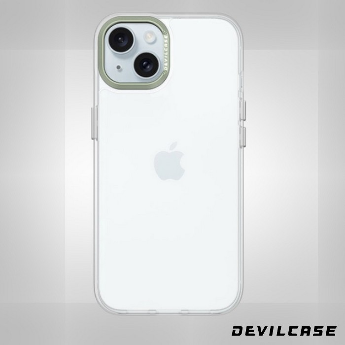 酪梨綠-惡魔殼 標準版-透明-iPhone 15+ (6.7)