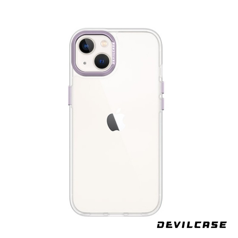 鳶尾紫-惡魔殼 標準版-透明-iPhone 15+ (6.7)