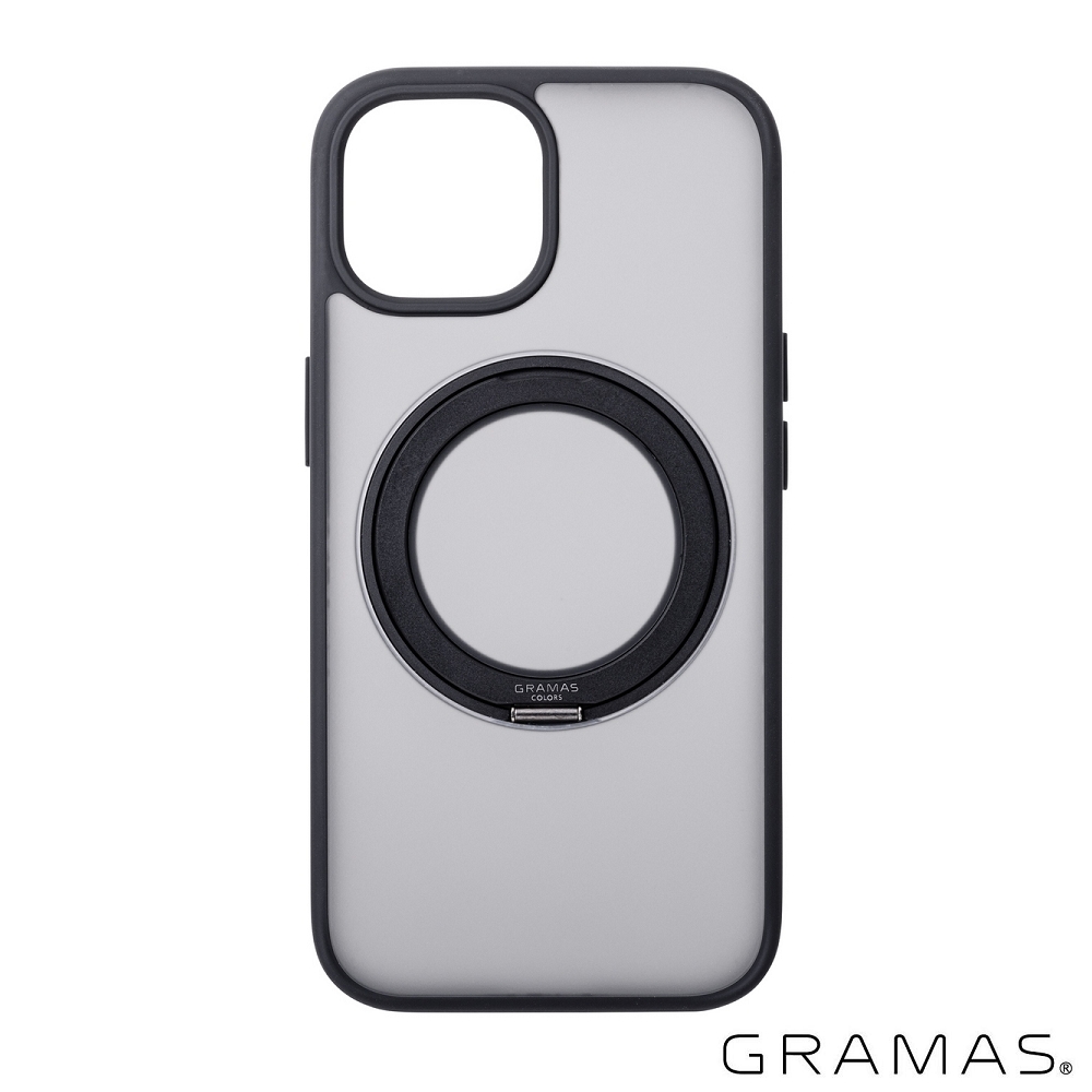 黑 Gramas Mag-O 360 支架防摔殼 iPhone 15