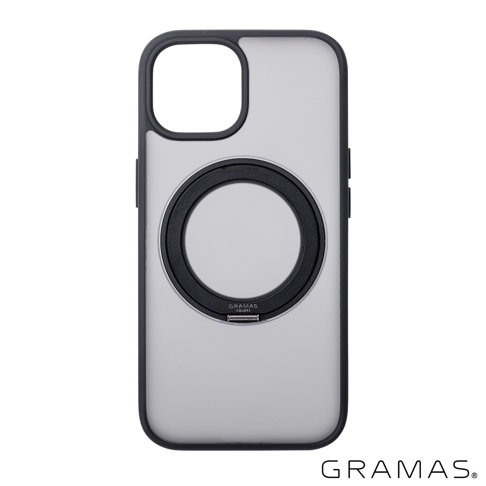 黑 Gramas Mag-O 360 支架防摔殼 iPhone 15Pro