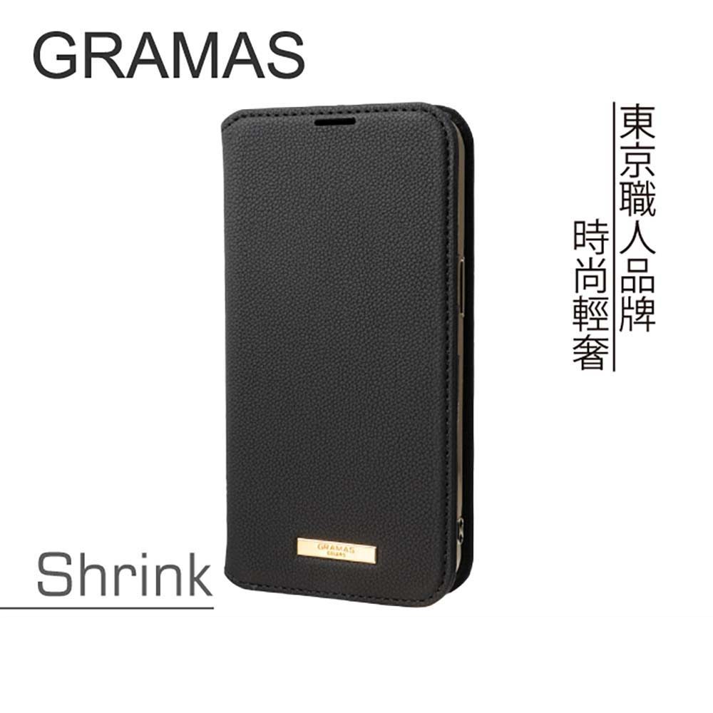 黑 Gramas Shink iPhone 13 時尚掀蓋式皮套