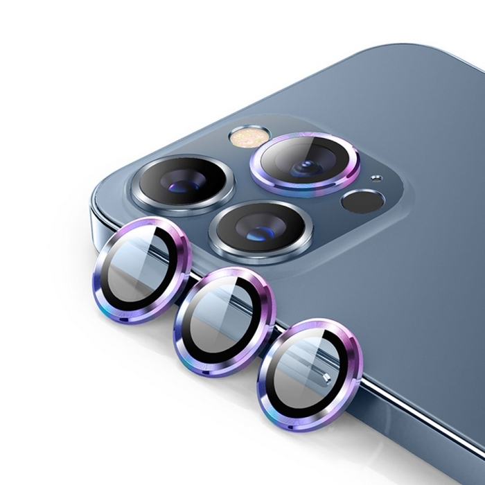 彩鈦(三眼)-鏡頭保護貼iPhone 12 Pro Max