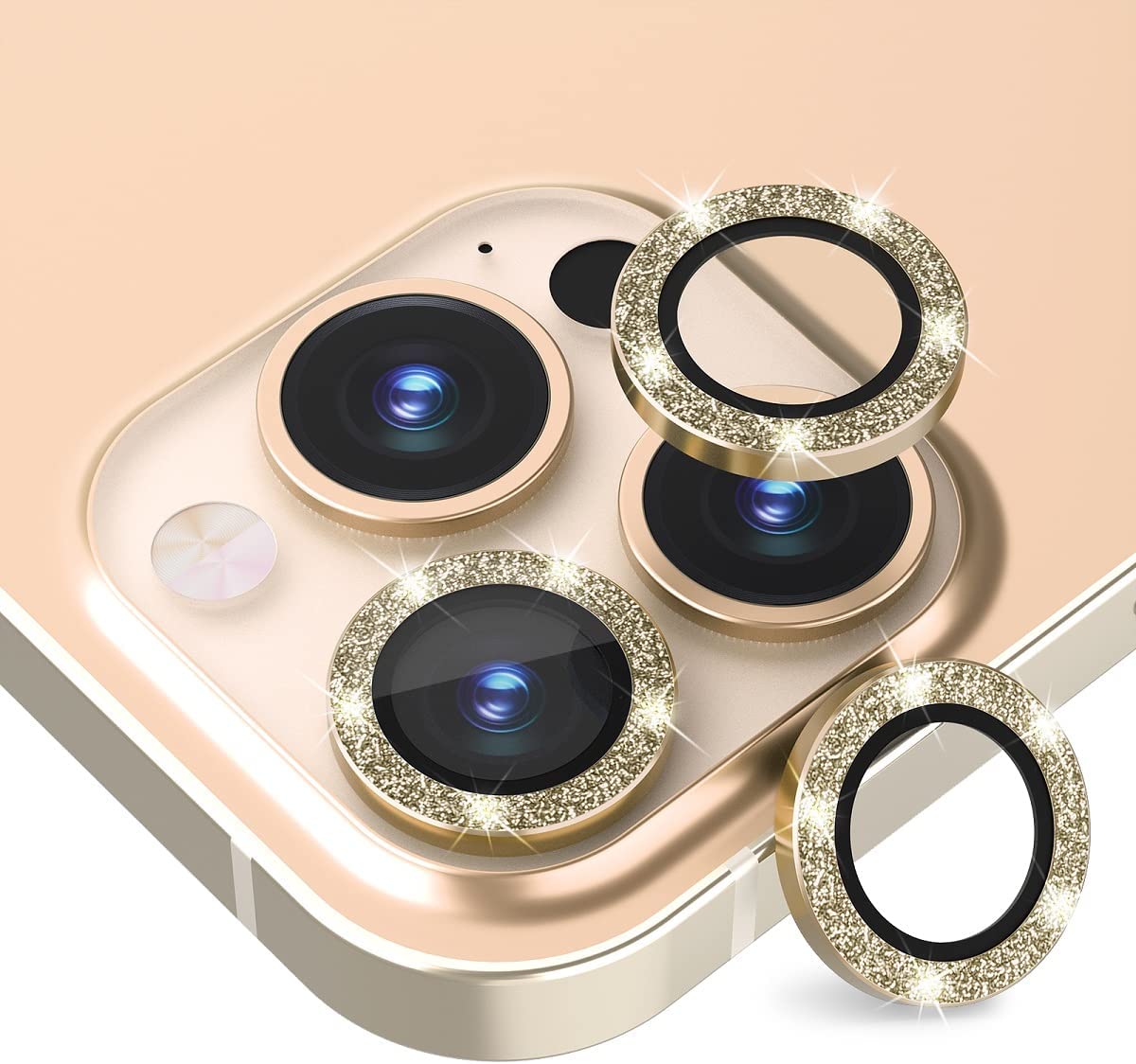 金-iPhone 12 Pro Max/6.7閃亮鏡頭保護貼
