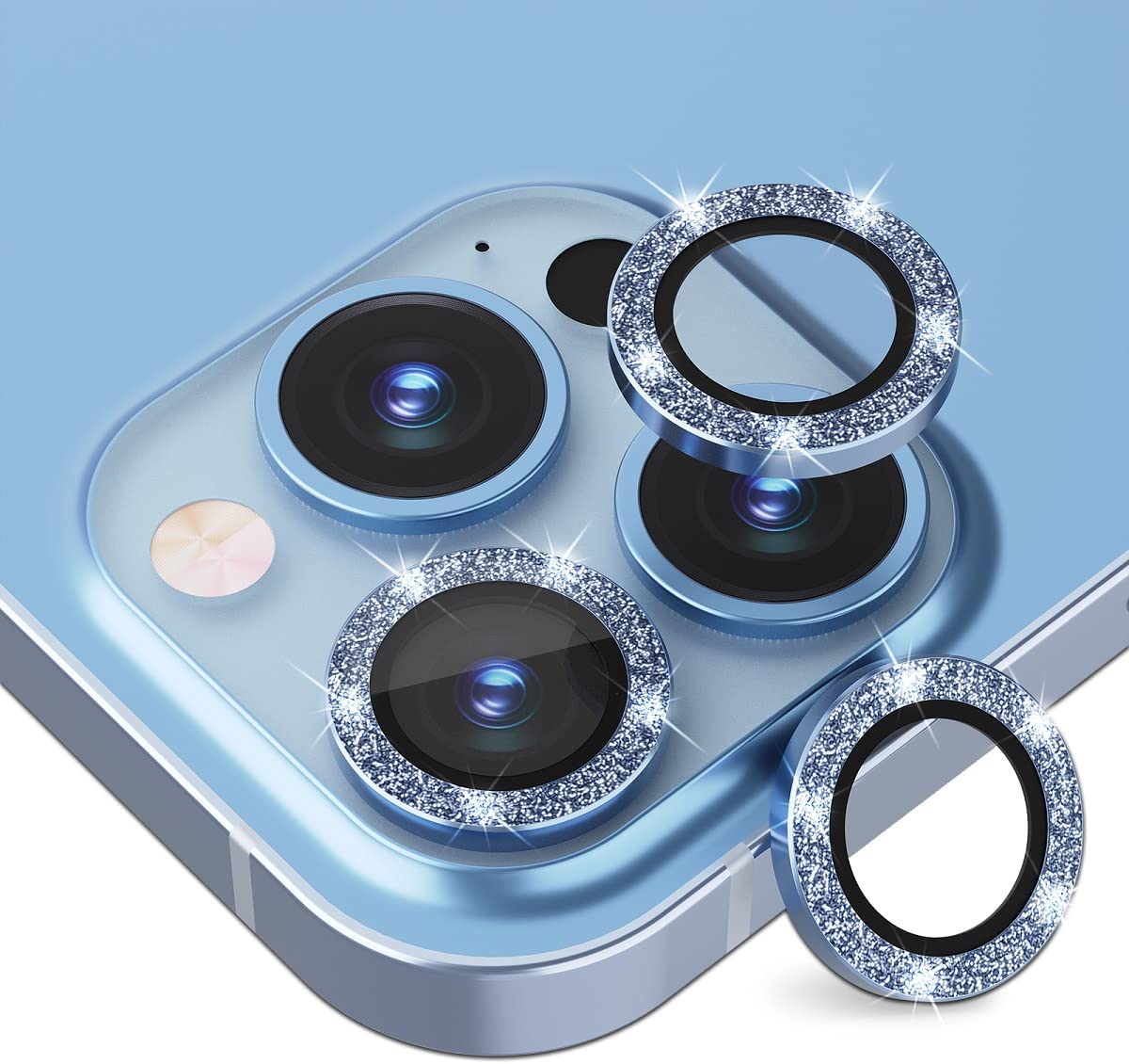 海軍藍-iPhone 12 Pro Max/6.7閃亮鏡頭保護貼