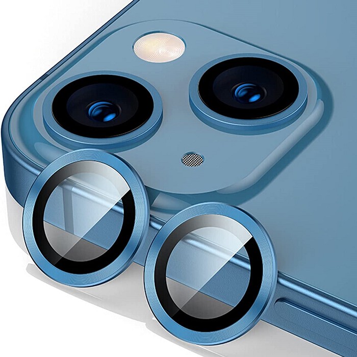 藍(雙眼)-鷹眼鏡頭保護貼-  iPhone 14/14+/15/15+