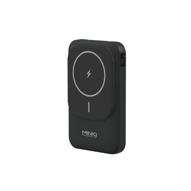 黑 MiniQ MD-BP075 Qi 15W自帶雙線數顯磁吸無線閃充行動電源