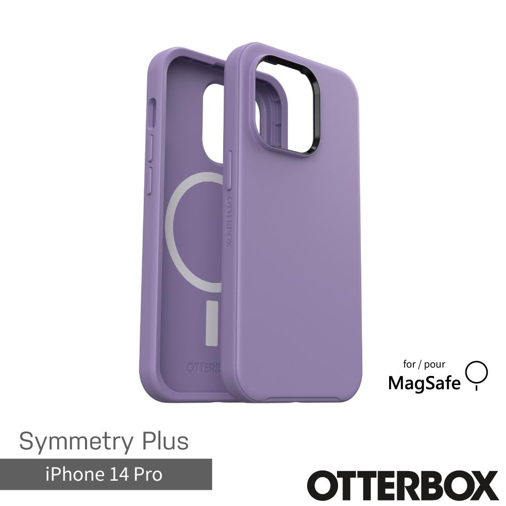 紫-Otterbox  i14 Pro炫彩幾何+(兼容磁吸)防摔殼