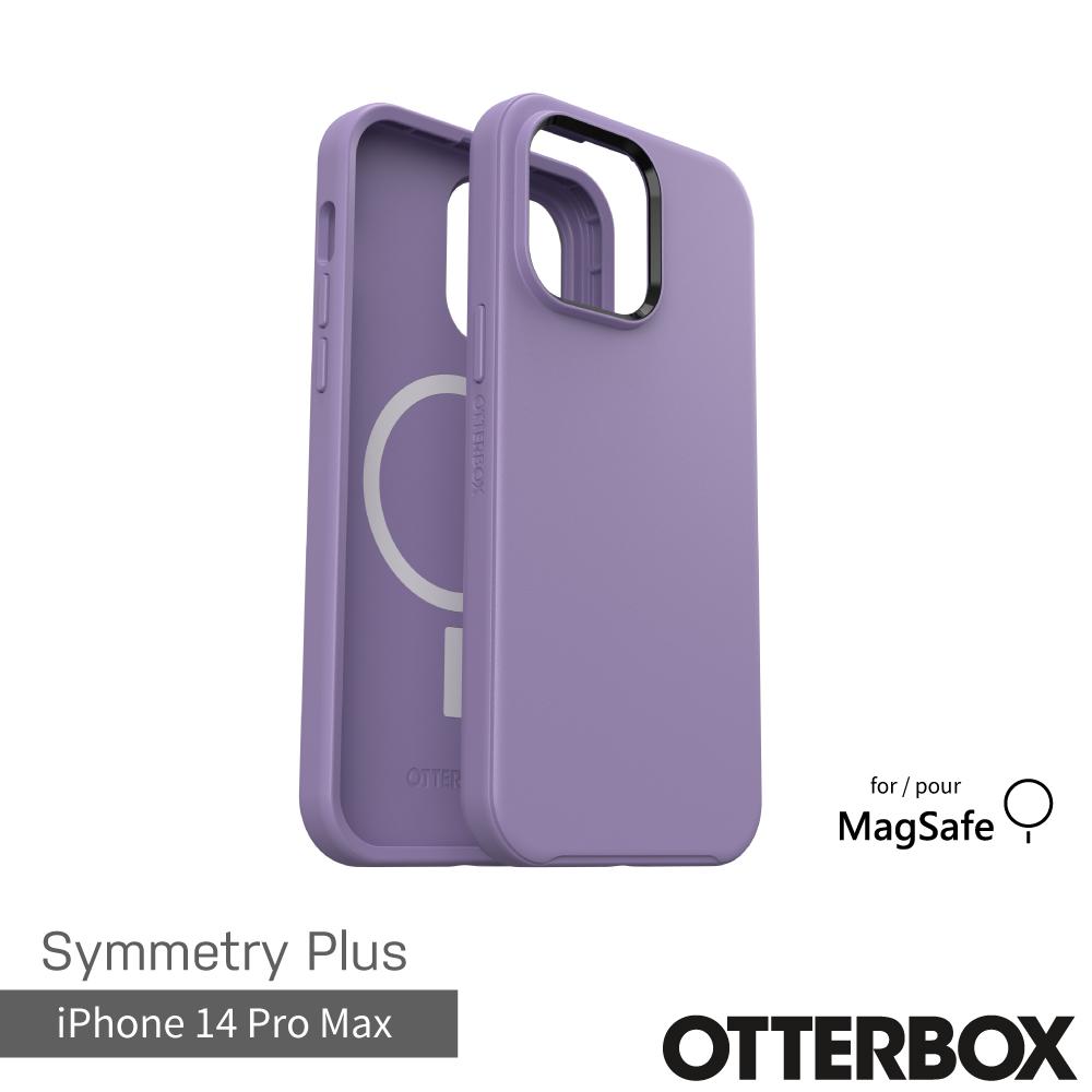 紫-Otterbox  i14 Pro Max炫彩幾何+(兼容磁吸)防摔殼