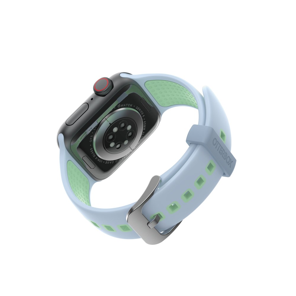 OB Apple Watch 42/44/45 mm 運動矽膠錶帶 (灰綠)