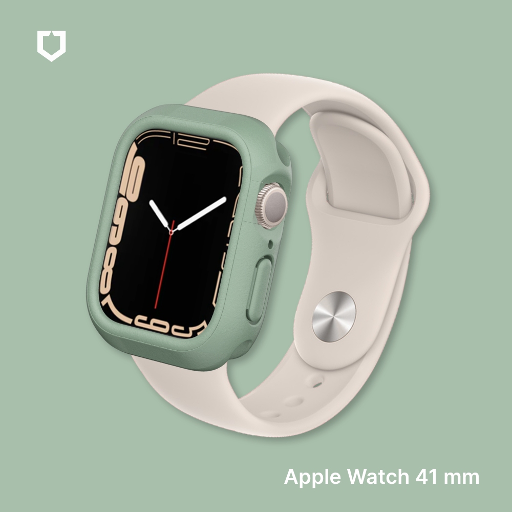 鼠尾草綠 犀牛盾Apple Watch S7 41mm 防摔保護殼