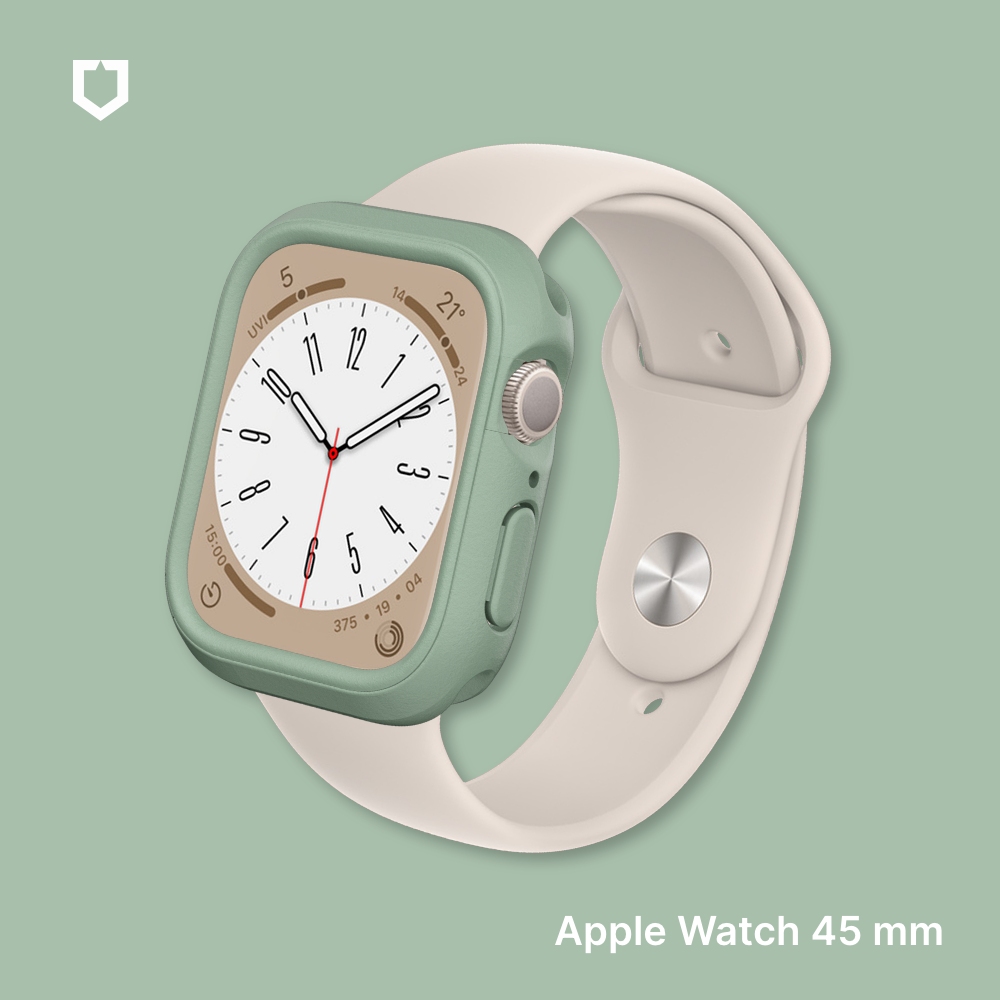 鼠尾草綠 犀牛盾Apple Watch S7 45mm 防摔保護殼