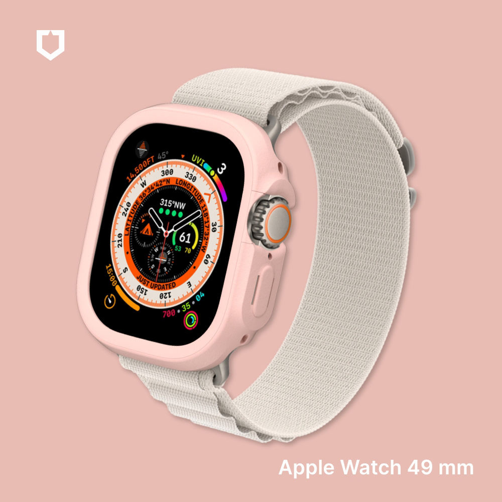 粉-犀牛盾Apple Watch Ultra 49 mm防摔保護殼