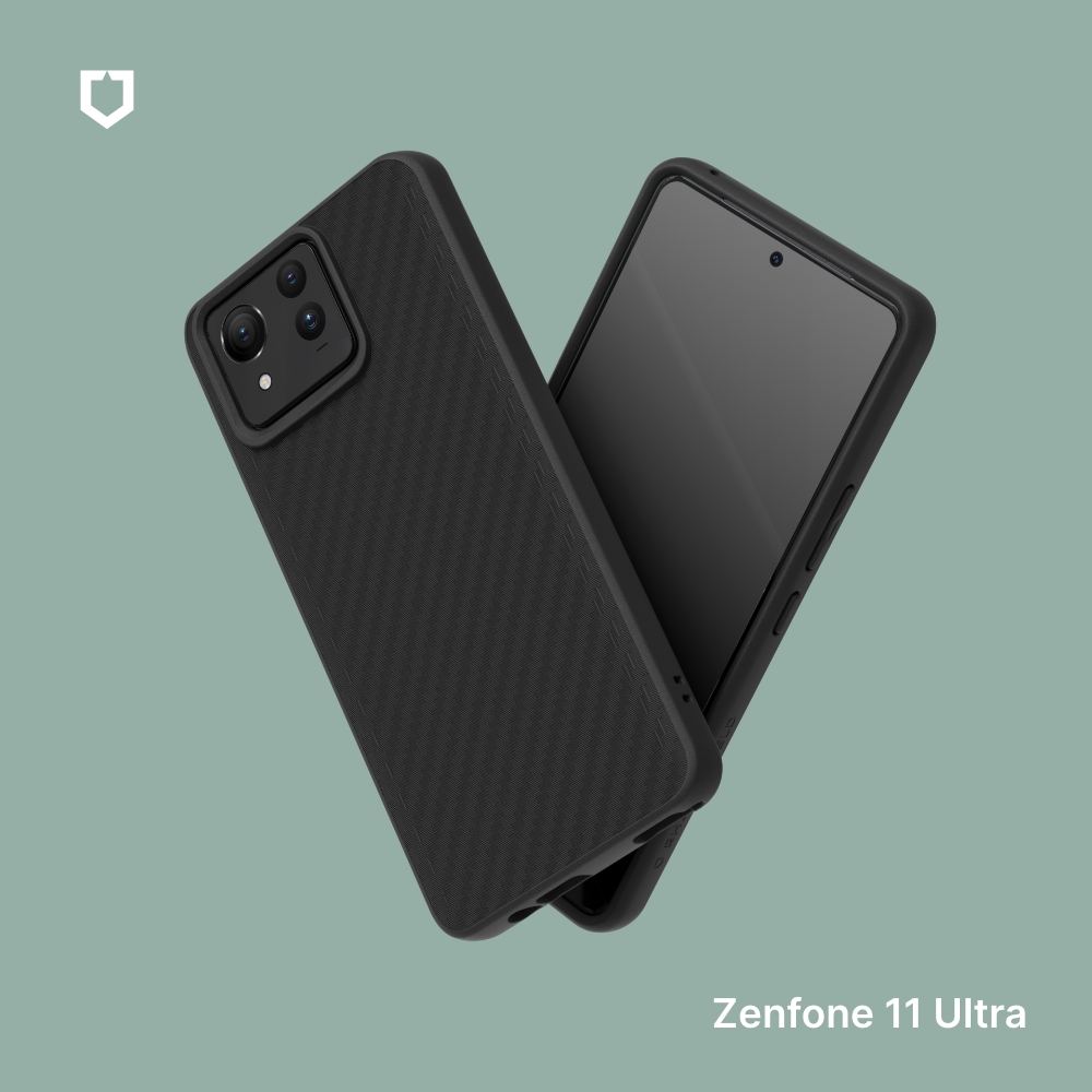 黑 ASUS ZenFone 11 犀牛盾-碳纖維背蓋