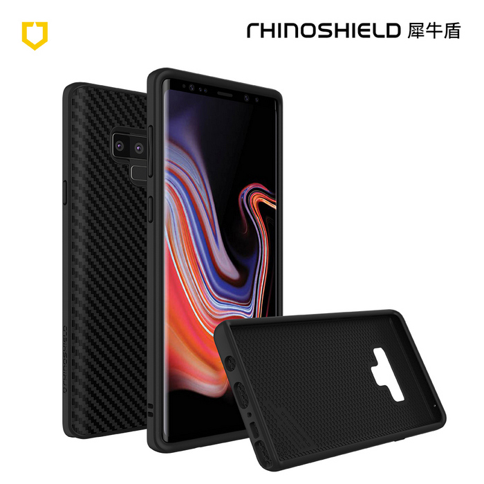 黑 Note9 犀牛盾-碳纖維背蓋