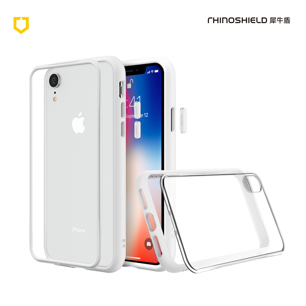 白-iPhone XR 6.1 MOD-NX背蓋犀牛盾