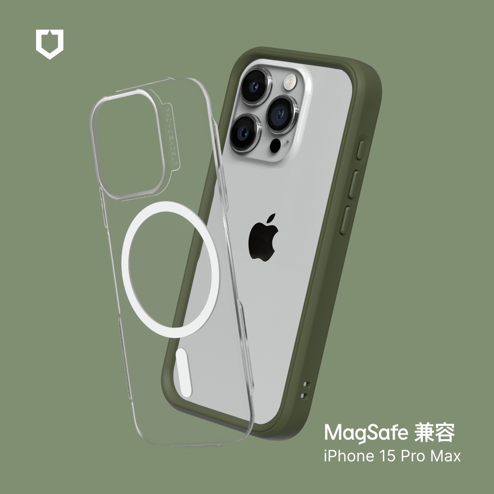 軍綠-犀牛盾Mod NX ((MagSafe 兼容)- i15 Max