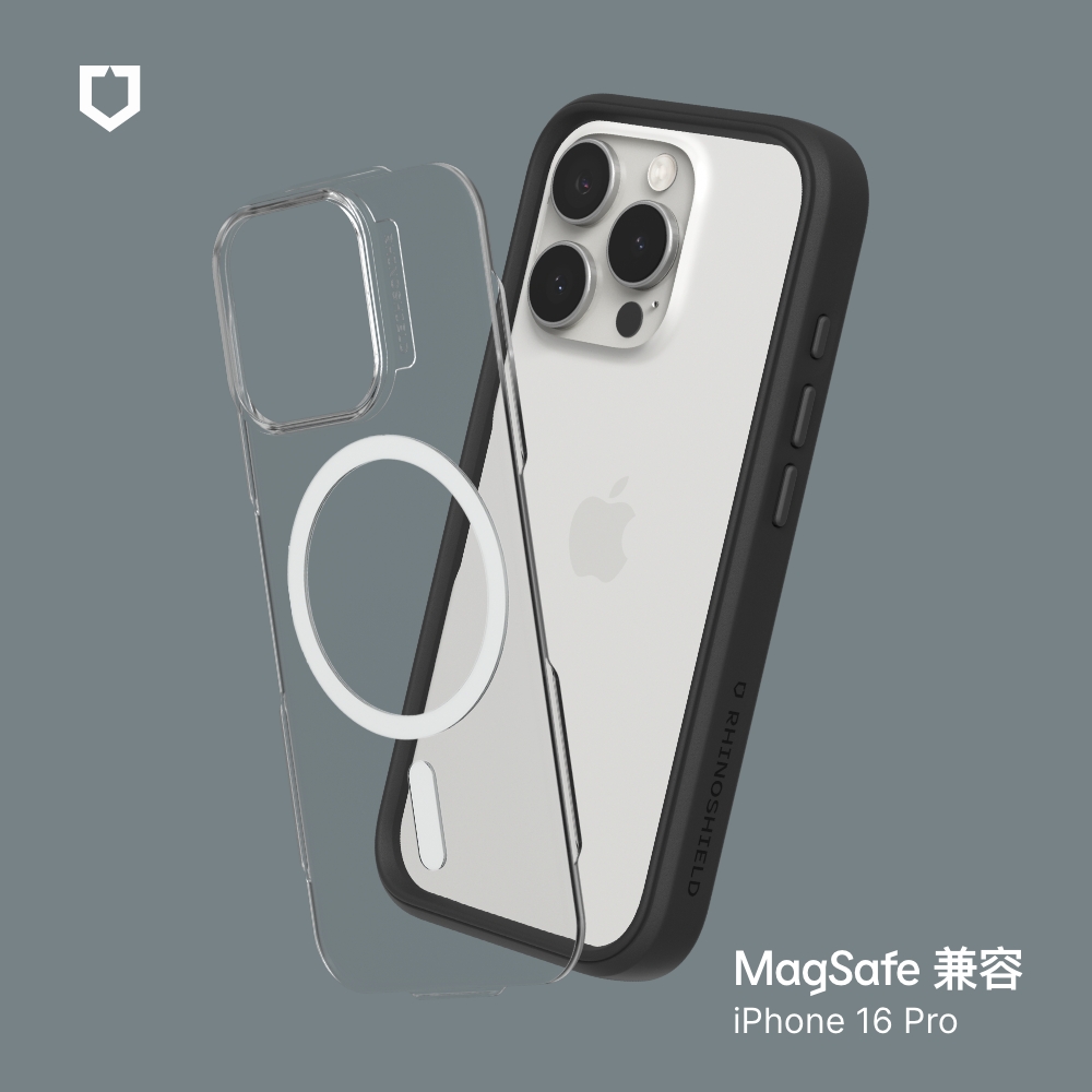 黑-犀牛盾-Mod NX (MagSafe 兼容)-iPhone 16 Pro