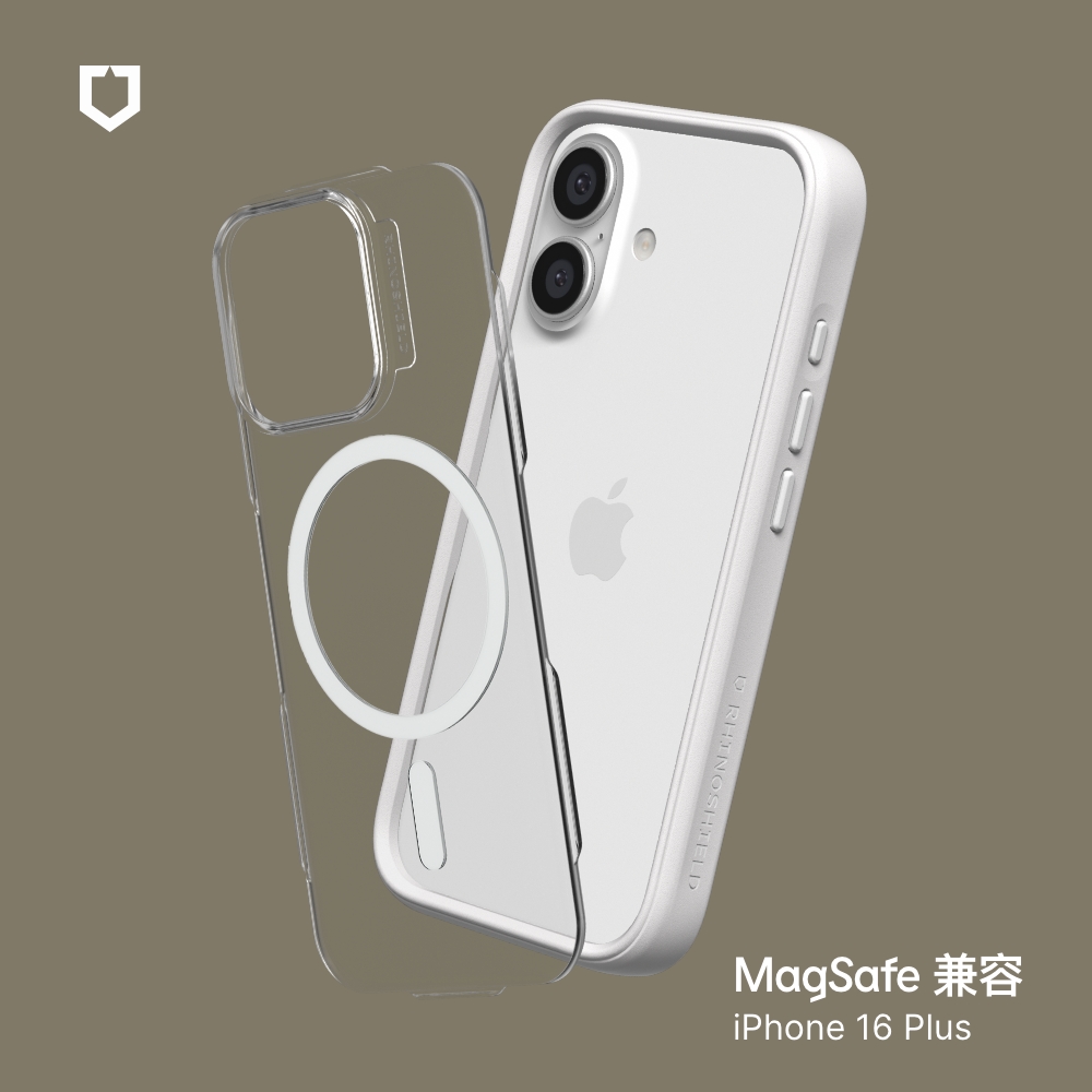 白-犀牛盾-Mod NX (MagSafe 兼容)-iPhone 16 Pl