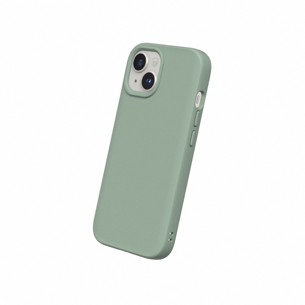 鼠尾草綠-犀牛盾SolideSuit iPhone 15 (6.1")