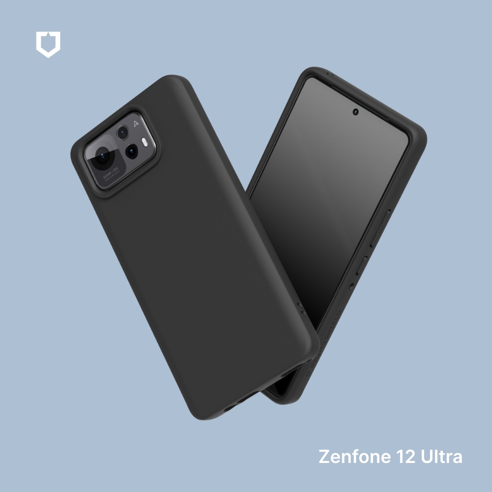 黑 ASUS  ZENFONE 12 U 經典款-背蓋犀牛盾