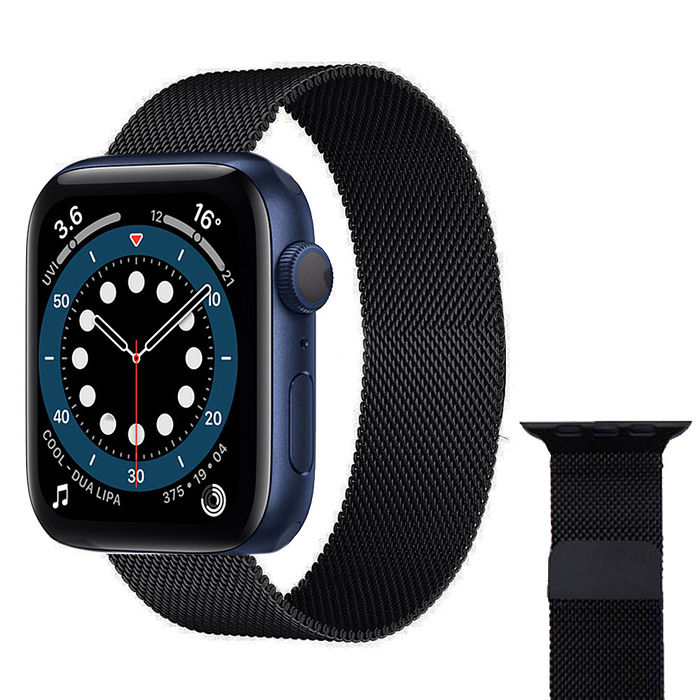 米蘭黑-Apple Watch 44mm米蘭(Millan))錶帶-暟