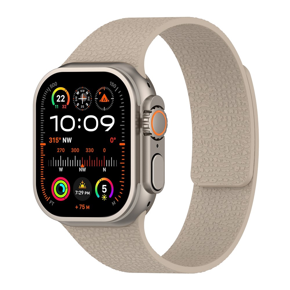 奶茶-磁吸矽膠錶帶-Apple Watch 38/40/41/ S10 42mm