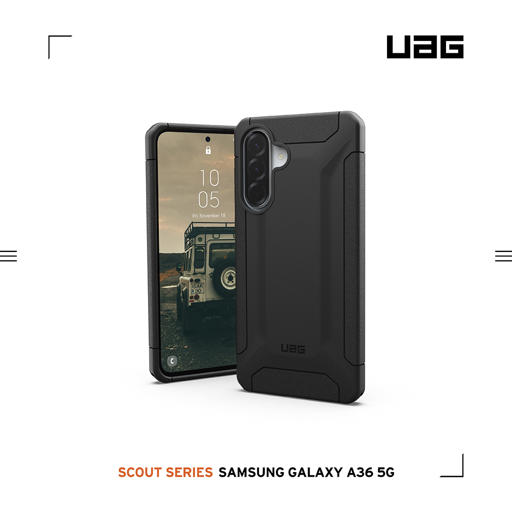 黑 UAG Samsung A36 耐衝擊保護殼