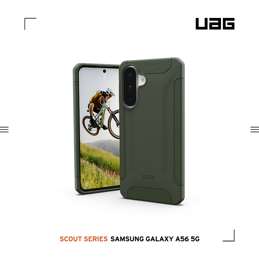 綠 UAG Samsung A56 耐衝擊保護殼