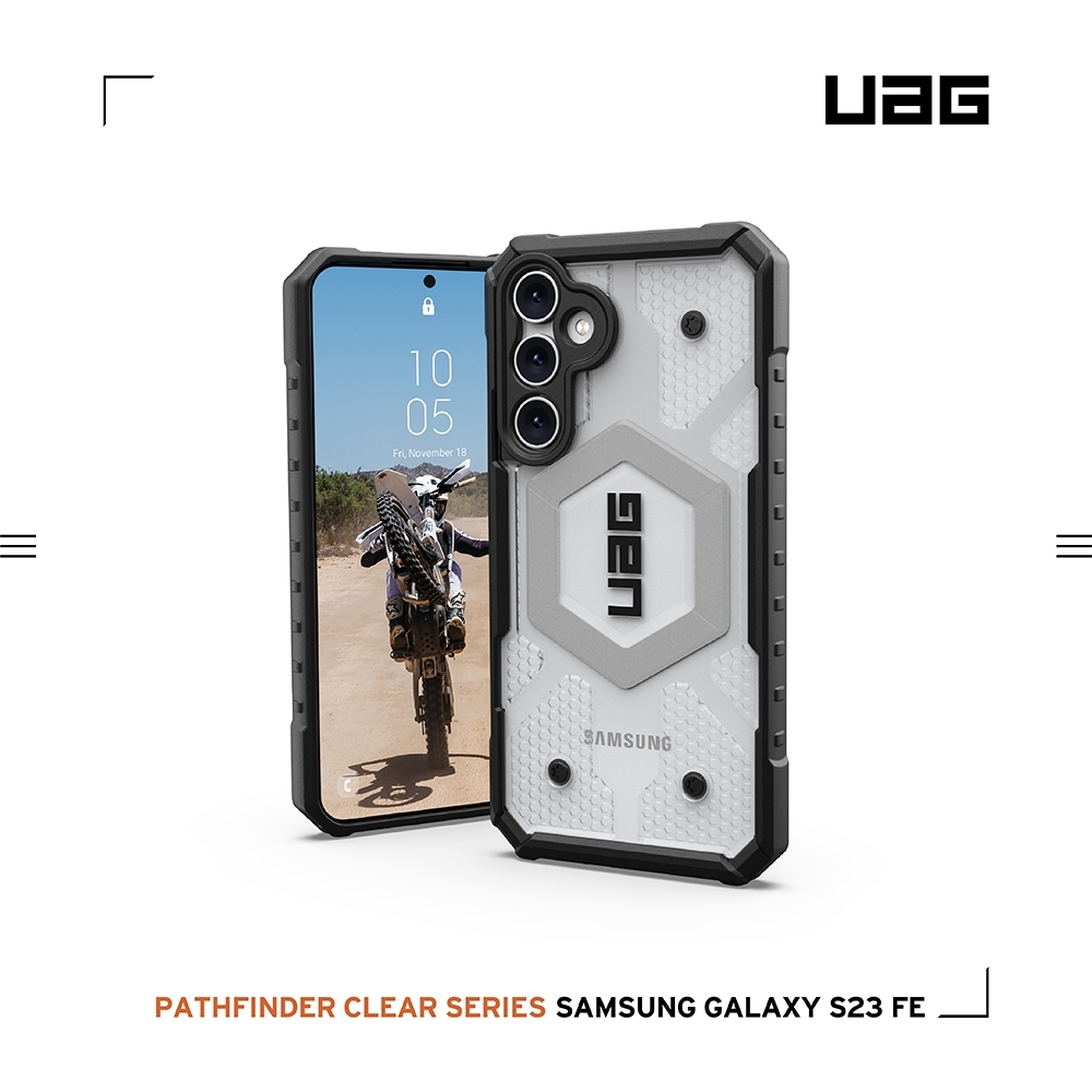 透明-UAG Galaxy S23 FE 耐衝擊保護殼
