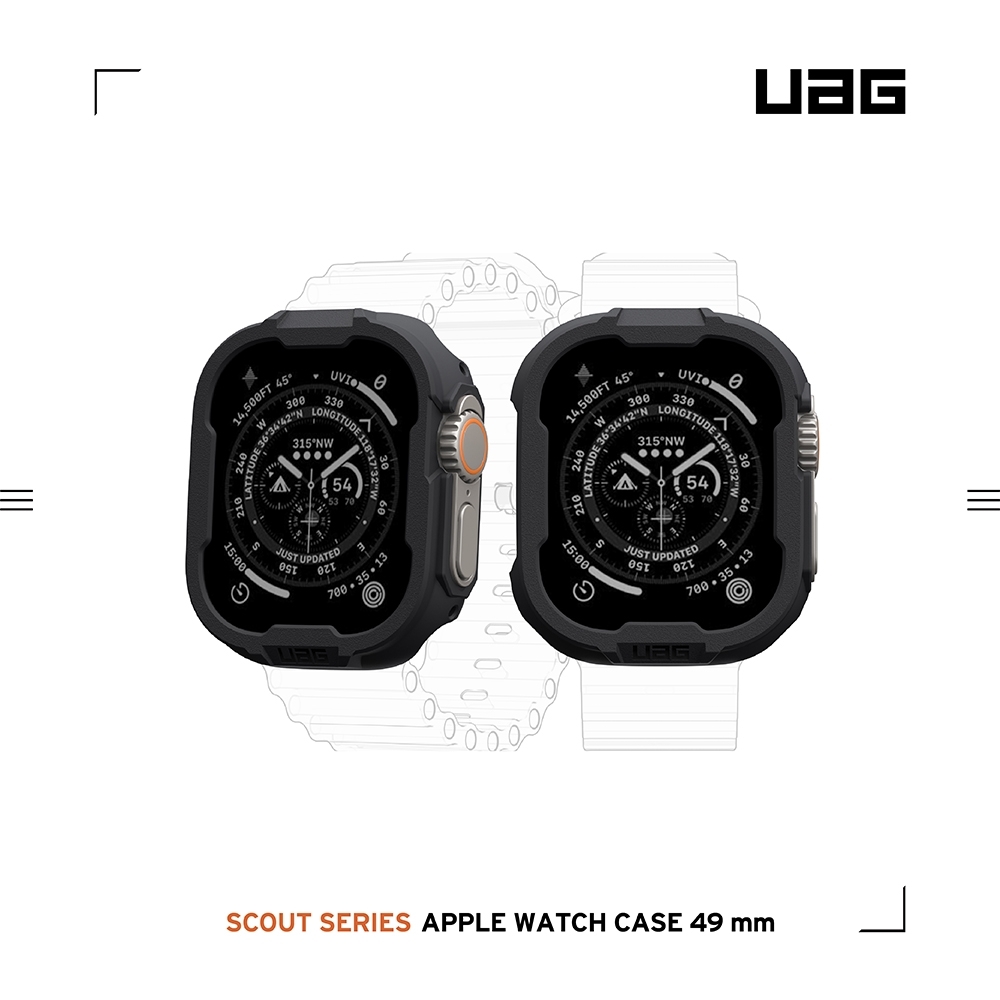 黑 UAG Apple Watch49mm耐衝擊保護殼