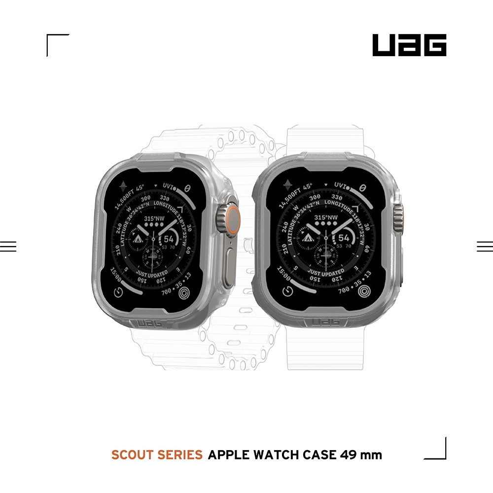透明UAG Apple Watch49mm耐衝擊保護殼