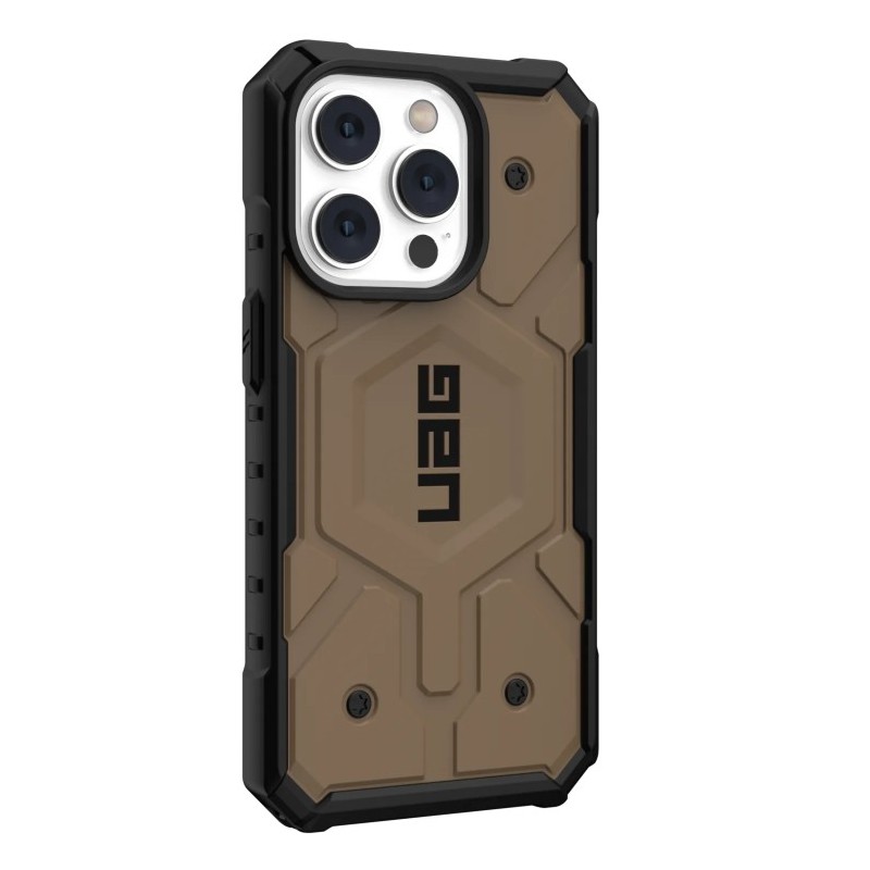 棕-UAG 兼容磁吸耐衝擊保護殼 iPhone 14 Pro Ma