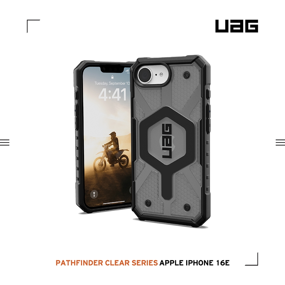 透黑(黑圈)-UAG 磁吸經典款-iPhone 16E/SE4