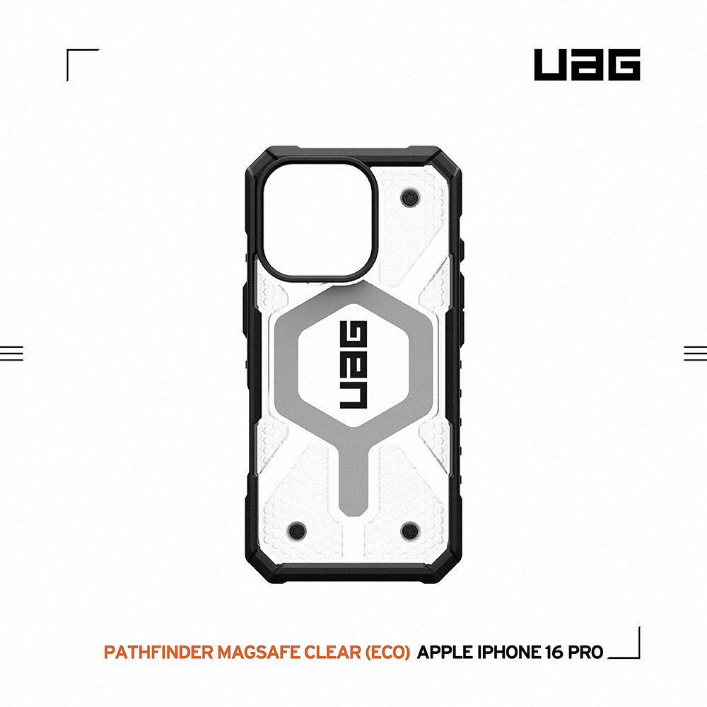 透明(灰圈)-UAG 磁吸經典款-iPhone 16 Pro (6.3")