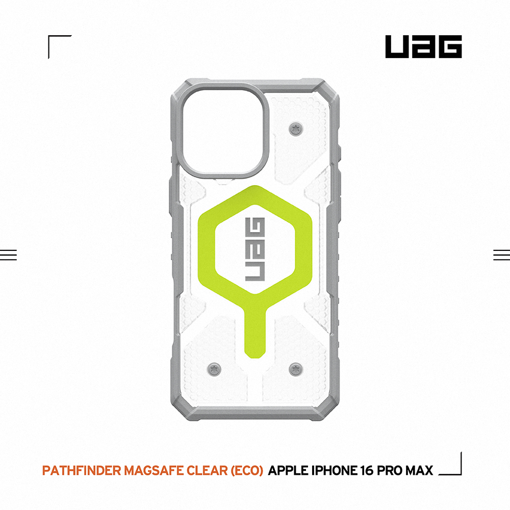 透明(螢光圈)-UAG 磁吸經典款-iPhone 16 ProMax (6.9"