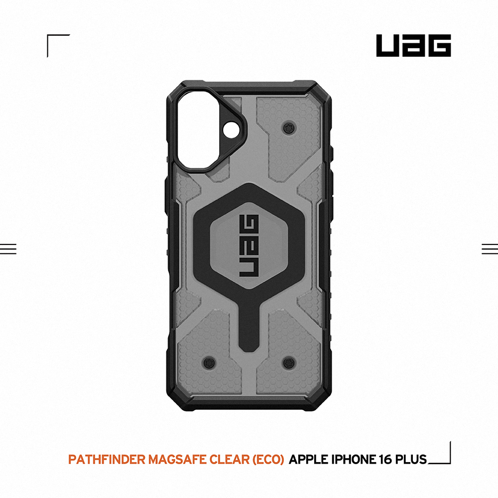 透黑(黑圈)-UAG 磁吸經典款-iPhone 16 Plus (6.7")