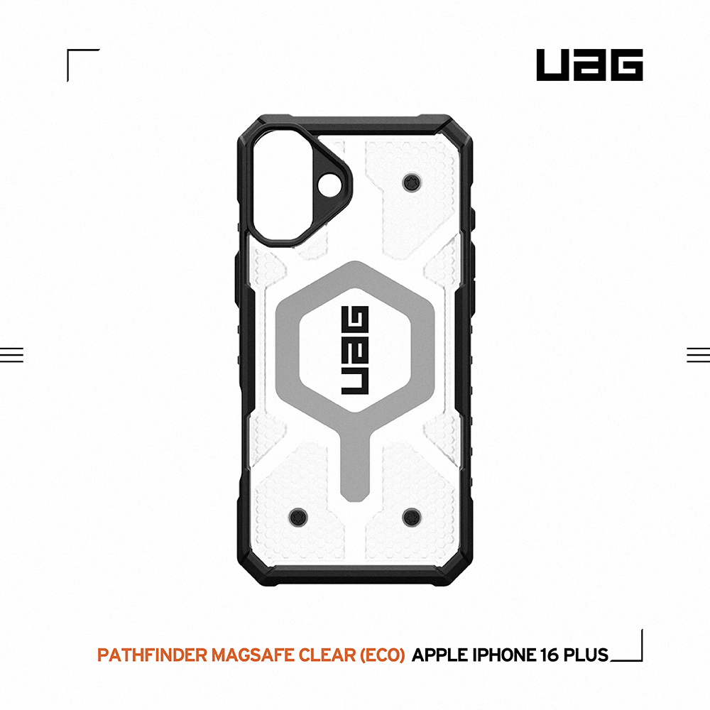 透明(灰圈)-UAG 磁吸經典款-iPhone 16 Plus (6.7")