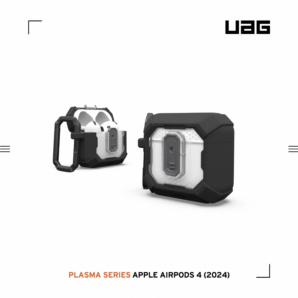 UAG AirPods 4 磁吸耐衝擊經典保護殼-黑