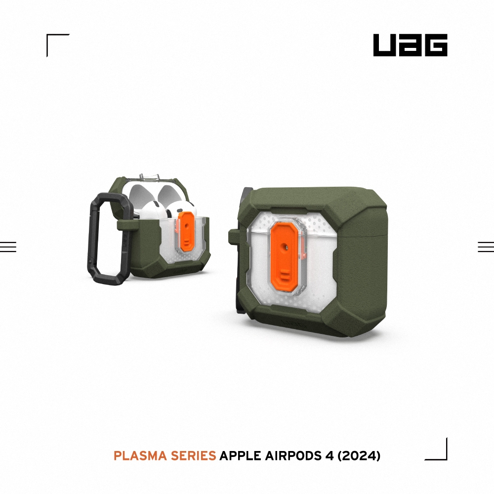 UAG AirPods 4 磁吸耐衝擊經典保護殼-綠